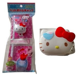Sanrio White and Blue Packaging bottle cover with straw 🧩